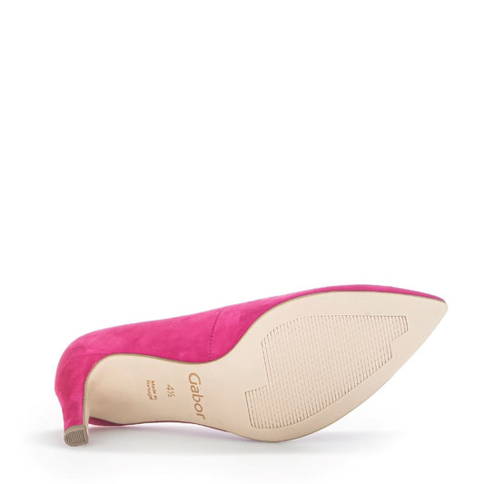 Rosa pumps med stilettklack