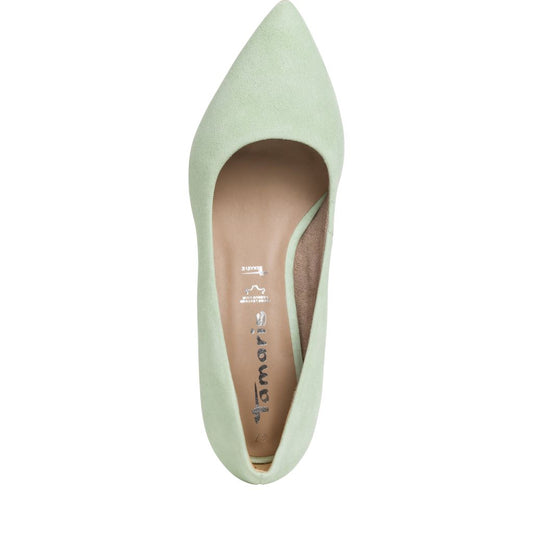 Mintgröna pumps