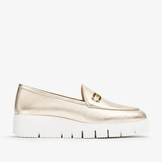 Platina loafers i skinn