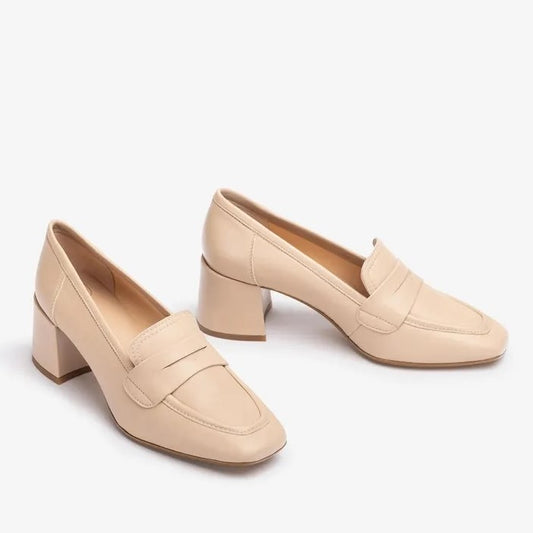 Unisa loafers med klack