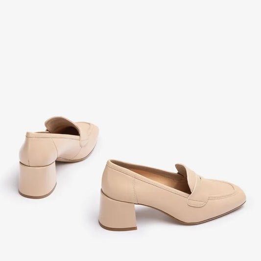 Unisa loafers med klack